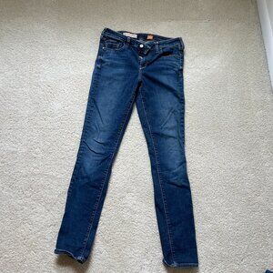 Pilcro and the Letterpress Supersculpt Dark Wash Jeans S 28 with Straight Leg